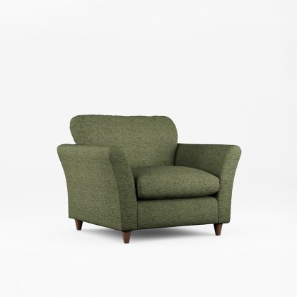 Alpine Armchair Fabric Minco Basil With Burnished Beech Leg Alpine Armchair Fabric Minco Basil With Burnished Beech Leg