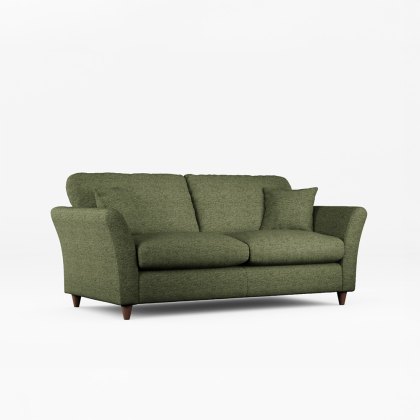 Alpine 3 Seater Sofa Fabric Minco Basil With Burnished Beech Leg Alpine 3 Seater Sofa Fabric Minco Basil With Burnished Beech Leg