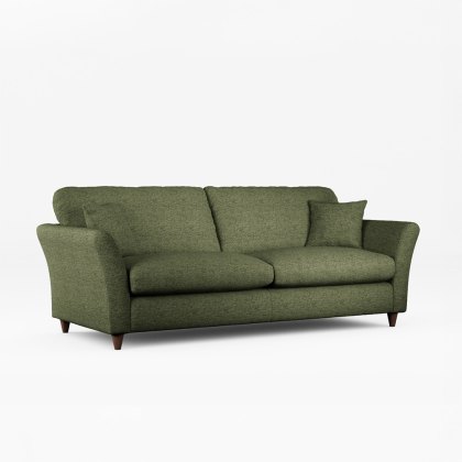 Alpine 4 Seater Sofa Fabric Minco Basil With Burnished Beech Leg Alpine 4 Seater Sofa Fabric Minco Basil With Burnished Beech Leg