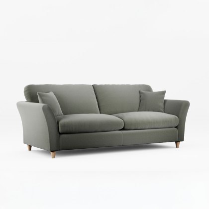Alpine 4 Seater Sofa Fabric Ansell Moss With Country Oak Leg Alpine 4 Seater Sofa Fabric Ansell Moss With Country Oak Leg