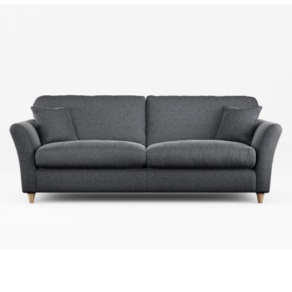 Alpine 4 Seater Sofa Fabric Mikal Cosmos With Country Oak Leg Alpine 4 Seater Sofa Fabric Mikal Cosmos With Country Oak Leg