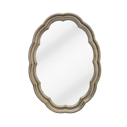 Emily Oval Mirror Chrome Emily Oval Mirror Chrome