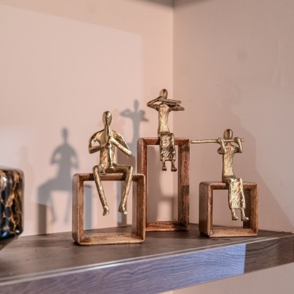 Flute Player Brass