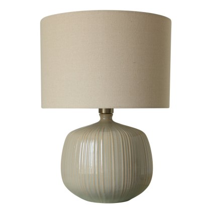 Charlotte Table Lamp Cream & Brown Base With Cream Shade Charlotte Table Lamp Cream & Brown Base With Cream Shade