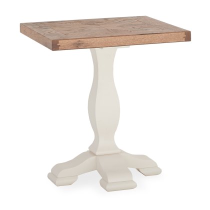 Belgrave Side/Lamp Table Ivory & Oak Belgrave Side/Lamp Table Ivory & Oak