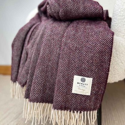 Heritage Herringbone Throw 145cm x 200cm (Multiple Colours)