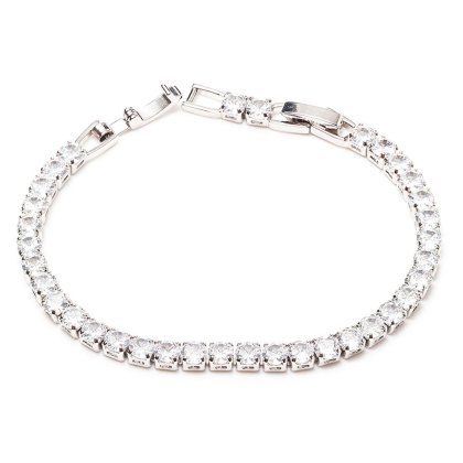 Tennis Diamond Bracelet Silver Tennis Diamond Bracelet Silver