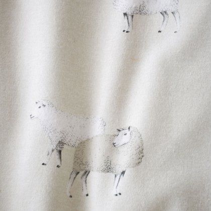Sheep Brushed Cotton Reversible Duvet Cover Set Natural (Multiple Sizes)