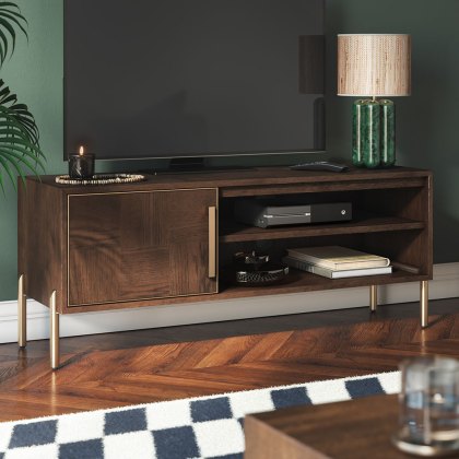 Grace 1 Door Small TV/Entertainment Unit Dark Wood
