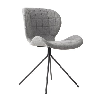 Wow Dining Chair Fabric Light Grey Wow Dining Chair Fabric Light Grey
