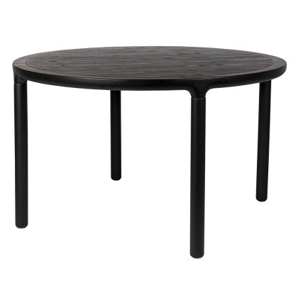 Storm 6-8 Person Round Dining Table Black Storm 6-8 Person Round Dining Table Black