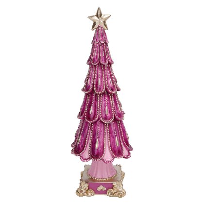 Decorative Polyresin Tree Pink 41cm Decorative Polyresin Tree Pink 41cm