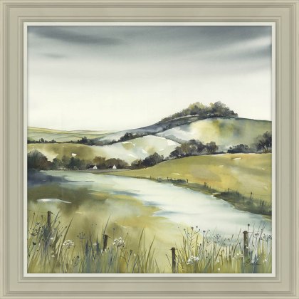 Pistachio Pastures I 68cm x 68cm Picture By Elizabeth Baldin Beige Frame Pistachio Pastures I 68cm x 68cm Picture By Elizabeth Baldin Beige Frame