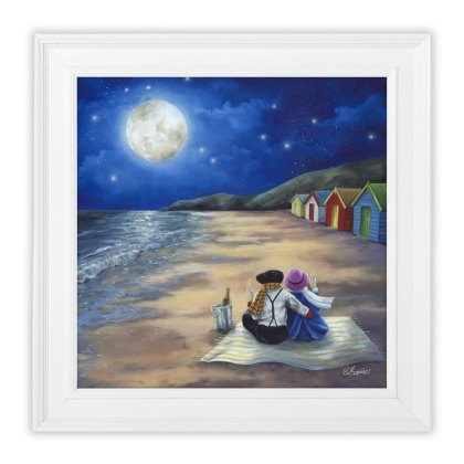 Under The Stars 49cm x 49cm Picture By Claire Baxter White Frame