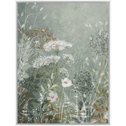 Wild Sage Meadow I Large 64cm x 84cm Picture By Charlotte Oakley White Frame Wild Sage Meadow I Large 64cm x 84cm Picture By Charlotte Oakley White Frame