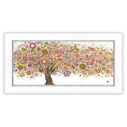 Circle of Life 115cm x 60cm Picture By Sara Otter White Frame