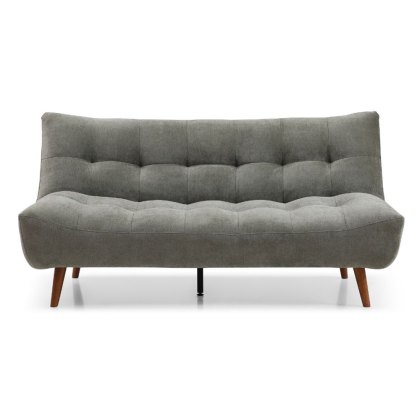 Kruger 3 Seater Sofa Bed With Wooden Legs Fabric Washed Olive Kruger 3 Seater Sofa Bed With Wooden Legs Fabric Washed Olive