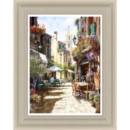 Side Street Café 39cm x 49cm Picture By The Macneil Studio Grey Frame Side Street Café 39cm x 49cm Picture By The Macneil Studio Grey Frame