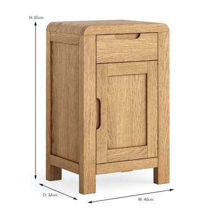 Billie 1 Drawer + 1 Door Telephone Cupboard Oak Billie 1 Drawer + 1 Door Telephone Cupboard Oak