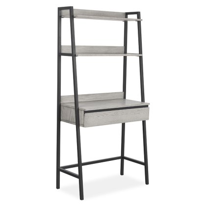 Brooklyn 1 Drawer Desk With Bookcase Natural Grey Brooklyn 1 Drawer Desk With Bookcase Natural Grey
