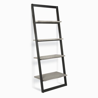 Brooklyn Ladder Bookcase Natural Grey