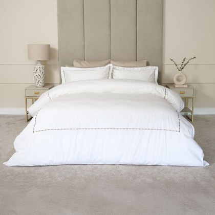 Vivaan Duvet Cover Set Taupe (Multiple Sizes)