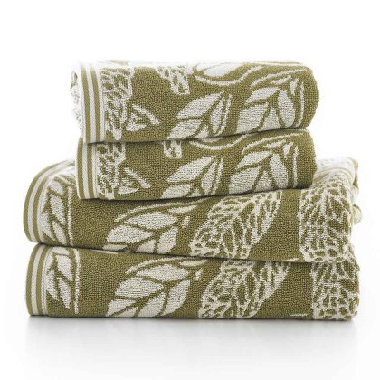 Mixed Leaves Towels (Multiple Sizes & Colours)