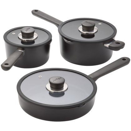 Vista Ceramic Non-Stick 3 Piece Draining Cookware Set