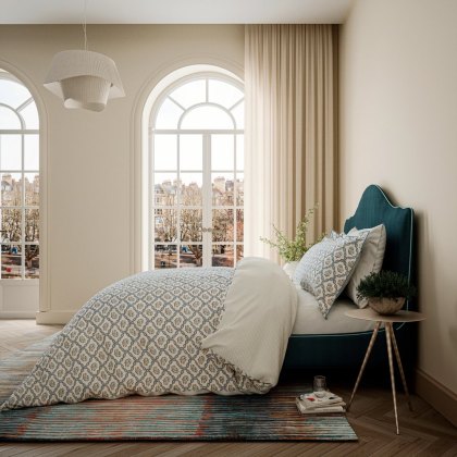 Ribbon Lattice Duvet Cover Set Teal (Multiple Sizes) Ribbon Lattice Duvet Cover Set Teal (Multiple Sizes)