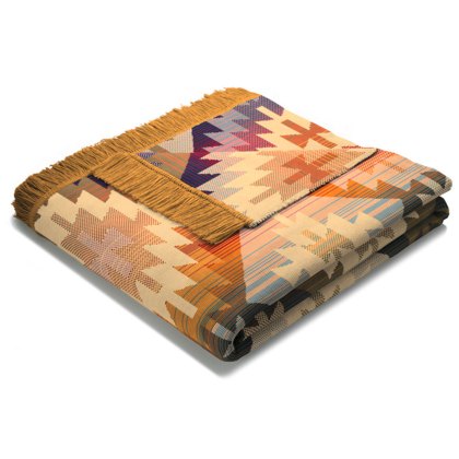 Ikat Diamond Throw 140cm x 180cm (Multiple Colours)