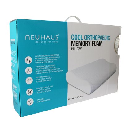 Cool Orthopaedic Memory Foam Contour Pillow