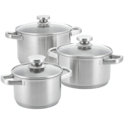 3 Piece Casserole Set with Glass Lids 3 Piece Casserole Set with Glass Lids