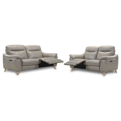 Fossano Electric Reclining 3 Seater & 2 Seater Sofas Leather Category 13(S) Mocha Fossano Electric Reclining 3 Seater & 2 Seater Sofas Leather Category 13(S) Mocha