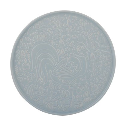 Home To Roost Round Platter 30cm Blue Home To Roost Round Platter 30cm Blue