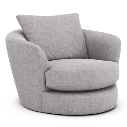 Caspian Midi Swivel Armchair Fabric A