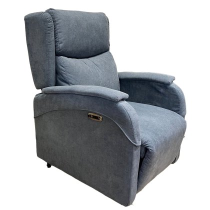 Galileo 1 Motor Lift & Rise Recliner On Wheels With Removeable Armcaps Fabric Blue Ocean