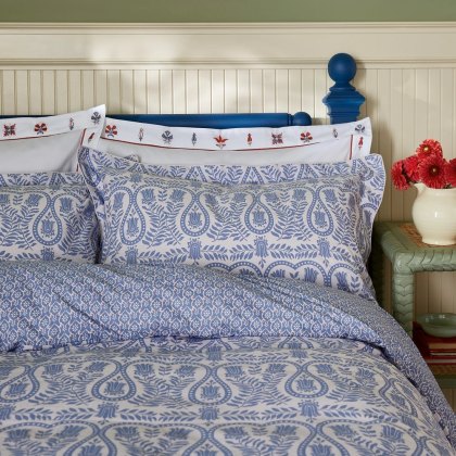 Wandering Indienne Reversible Duvet Cover Set Blue (Multiple Sizes)