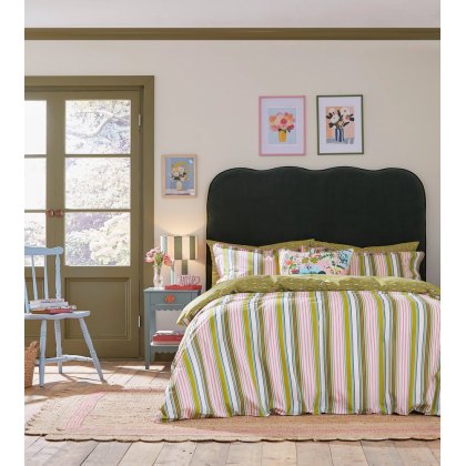 Raven Stripe Reversible Duvet Cover Set Multi-Coloured (Multiple Sizes) Raven Stripe Reversible Duvet Cover Set Multi-Coloured (Multiple Sizes)