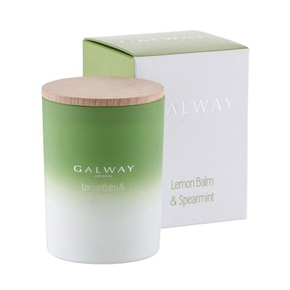 Lemon Balm & Spearmint Candle with Wooden Lid (Multiple Sizes)