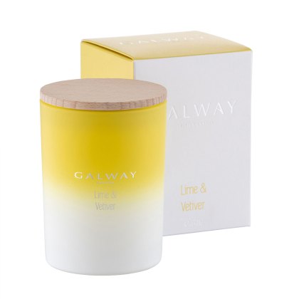 Lime & Vetiver Candle with Wooden Lid (Multiple Sizes)