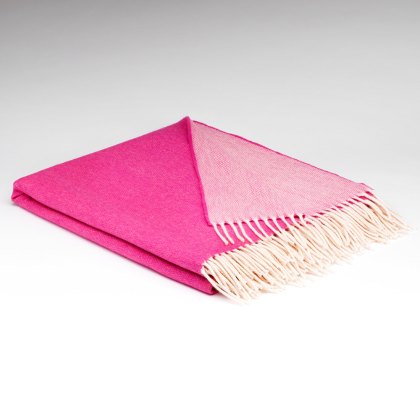 Supersoft Raspberry Rose Reversible Throw 145cm x 200cm Dark Pink & Light Pink Supersoft Raspberry Rose Reversible Throw 145cm x 200cm Dark Pink & Light Pink