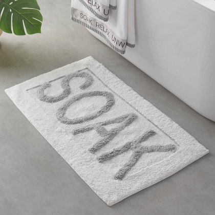 Soak Bath Mat White
