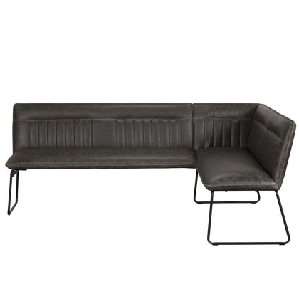 Cooper Corner 4+ Person Dining Bench Faux Leather Grey (Multiple Styles)