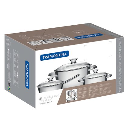 Saucepan Set Stainless Steel (Set of 3)