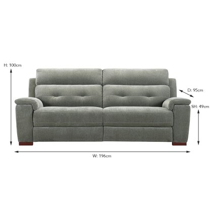 Schofield 3 Seater Sofa Fabric Cat 20