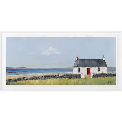 Coastal Solitude 109cm x 54cm Picture By Jack Barclay White Frame Coastal Solitude 109cm x 54cm Picture By Jack Barclay White Frame