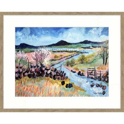 Dales Stream 52cm x 42cm Picture By Julia Rigby Wooden Frame Dales Stream 52cm x 42cm Picture By Julia Rigby Wooden Frame