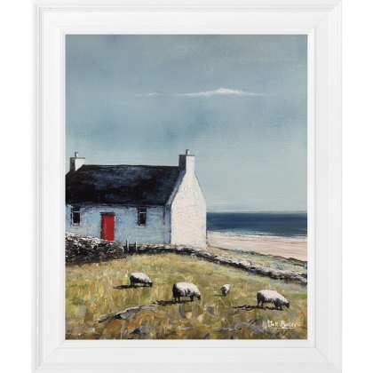 The Red Door 49cm x 59cm Picture By Jack Barclay White Frame The Red Door 49cm x 59cm Picture By Jack Barclay White Frame