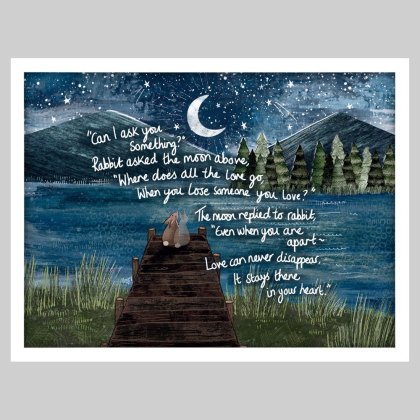 Apart 42cm x 32cm Picture By Fox Under Moon Series White Frame