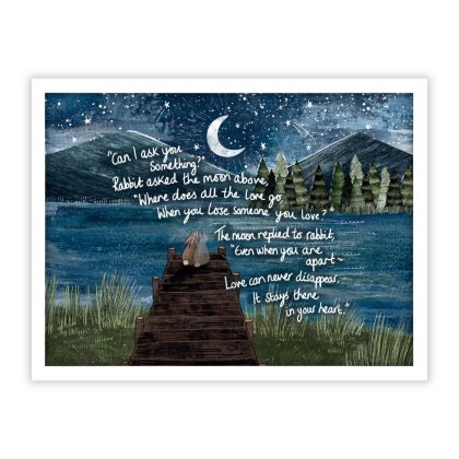 Apart 42cm x 32cm Picture By Fox Under Moon Series White Frame Apart 42cm x 32cm Picture By Fox Under Moon Series White Frame